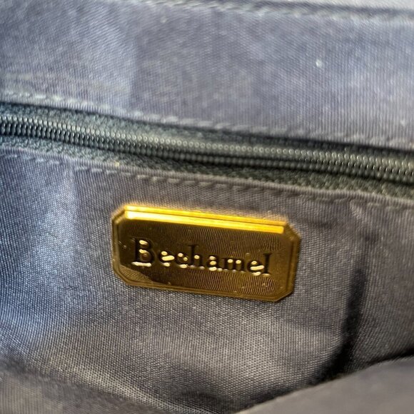 Bechamel  Clutch.& Shoulder &  Crossbody Black  Leather gold tone hardware - Picture 5 of 10